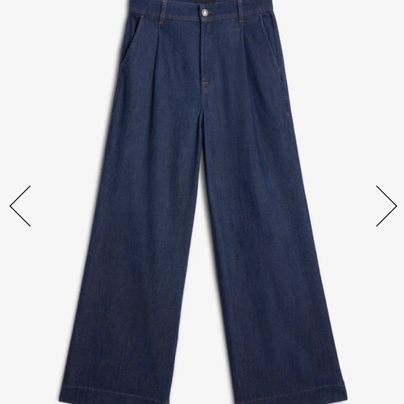 7 for all Mankind, WEIGHTLESS DENIM PLEATED TROUSER - Picture 2 of 2